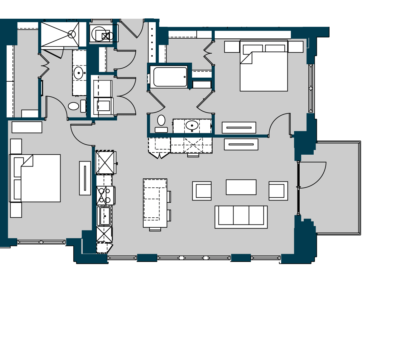 The Carter Houston Apartment FloorPlan 14