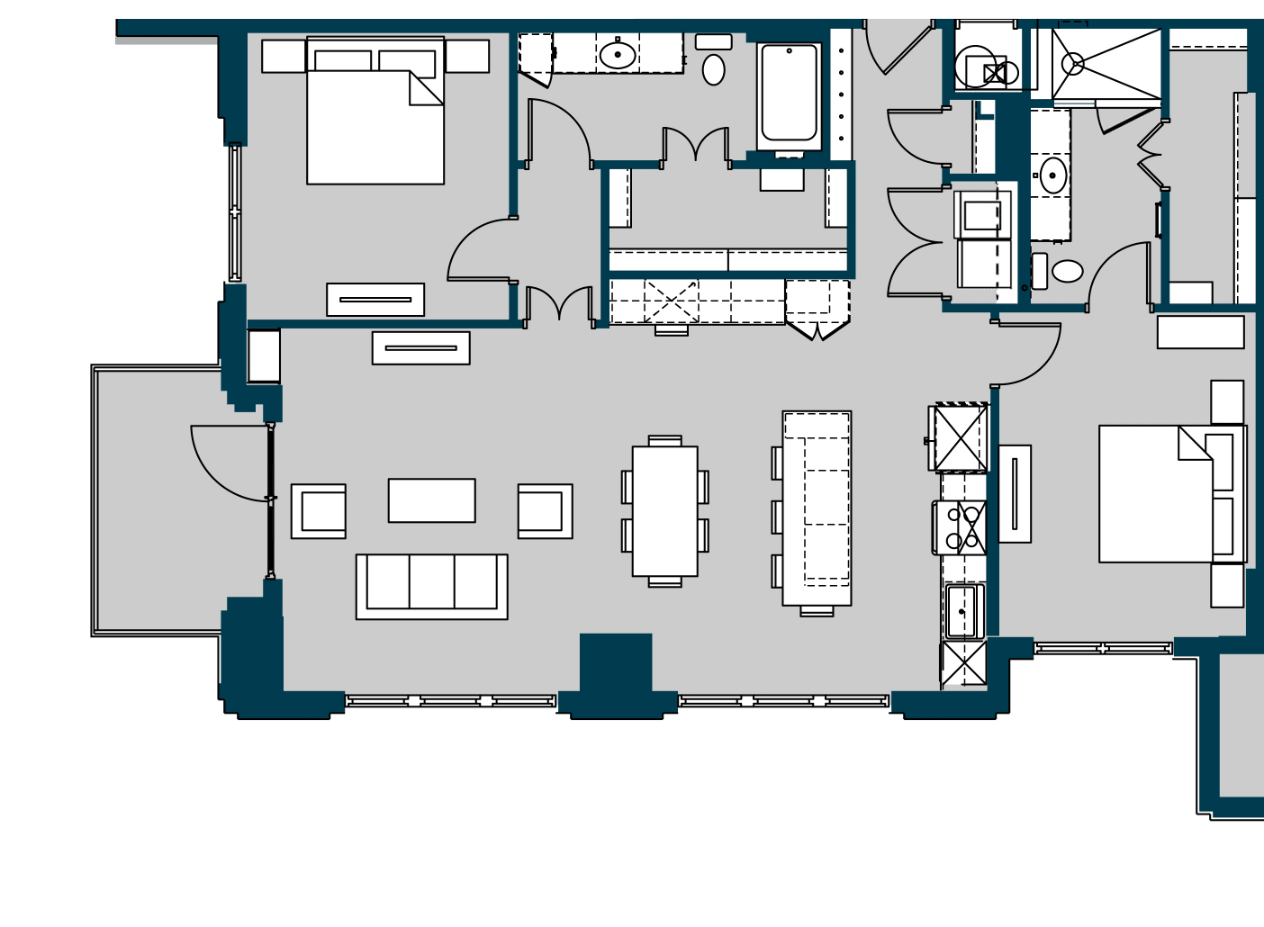 The Carter Houston Apartment FloorPlan 16