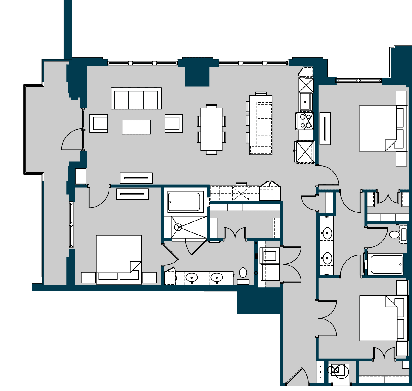 The Carter Houston Apartment FloorPlan 26