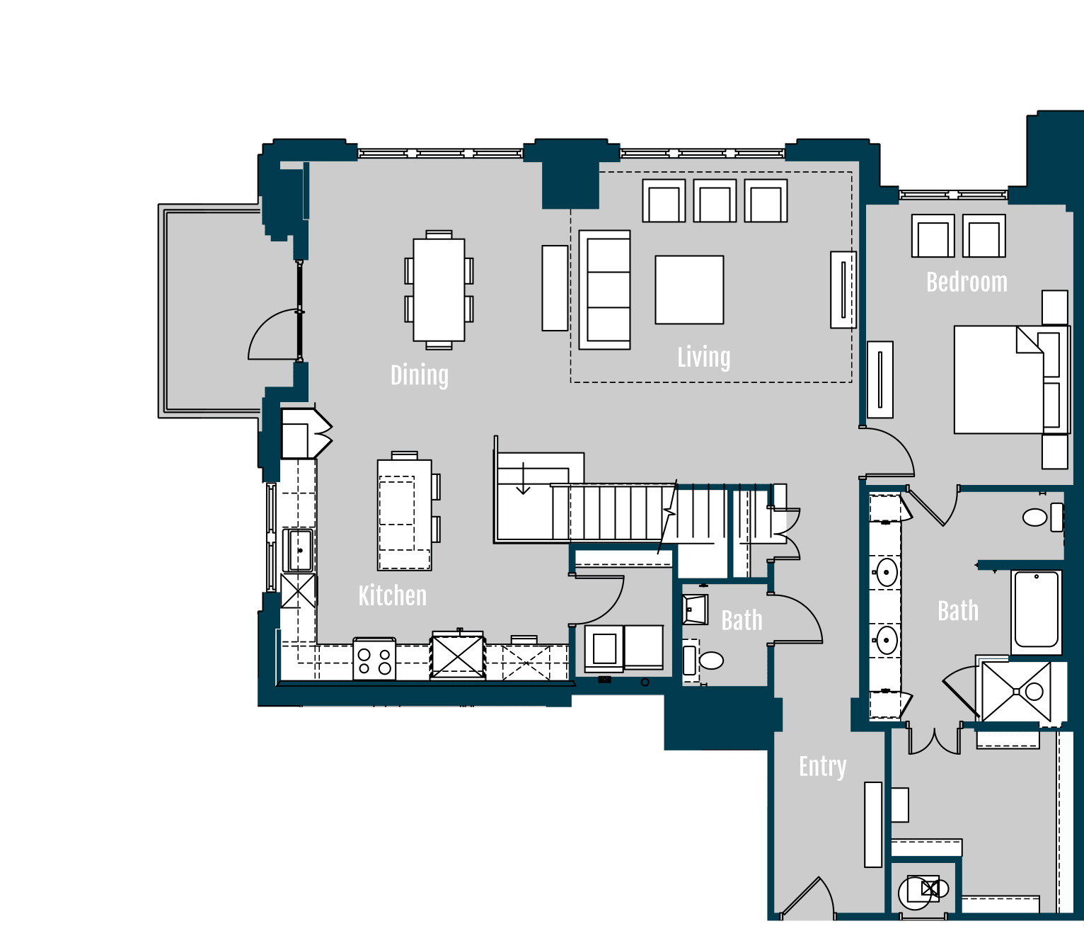The Carter Houston Apartment FloorPlan 27