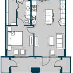 The Carter Houston Apartment FloorPlan 3