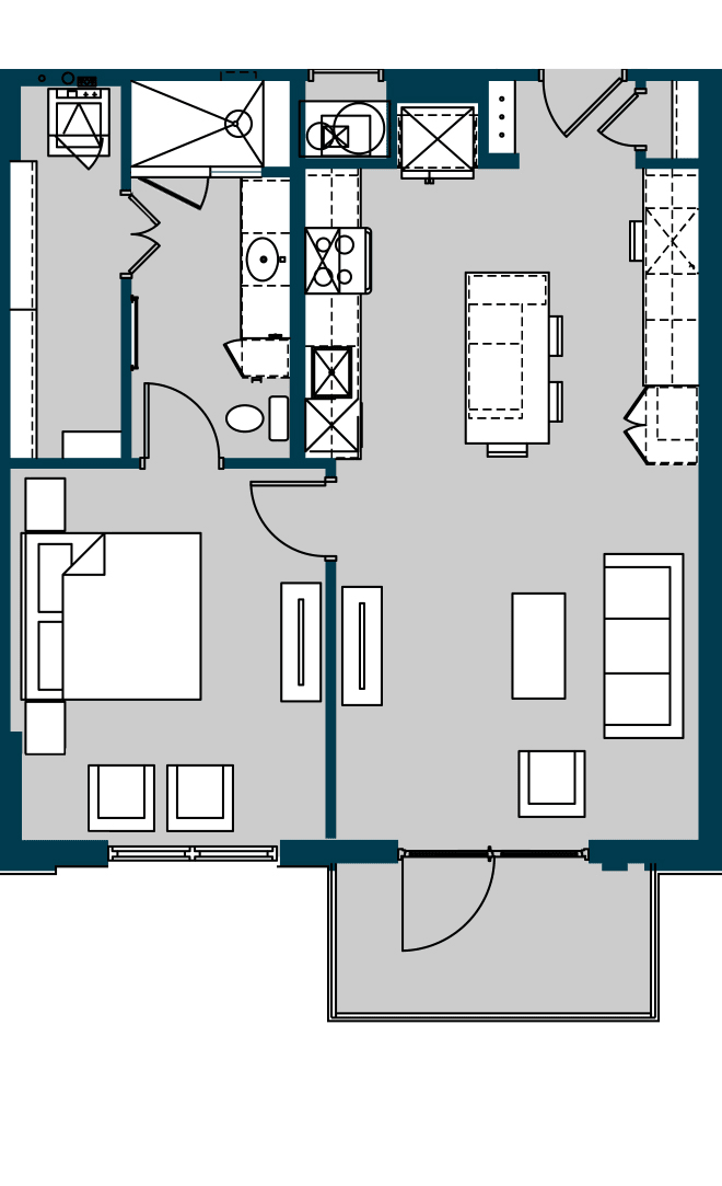 The Carter Houston Apartment FloorPlan 4