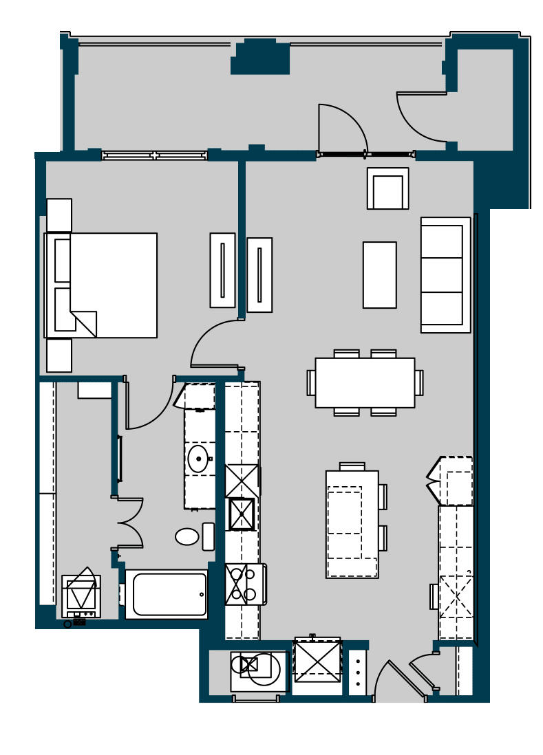 The Carter Houston Apartment FloorPlan 7