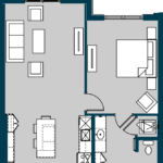 The Carter Houston Apartment FloorPlan 9