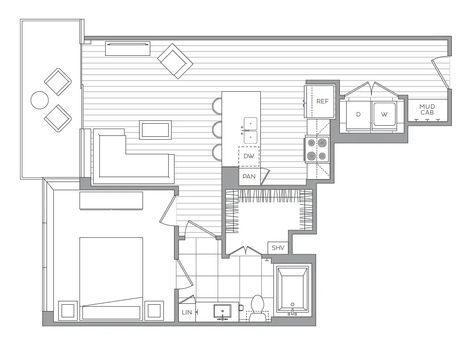 The Driscoll at River Oaks Houston Apartments FloorPlan 2