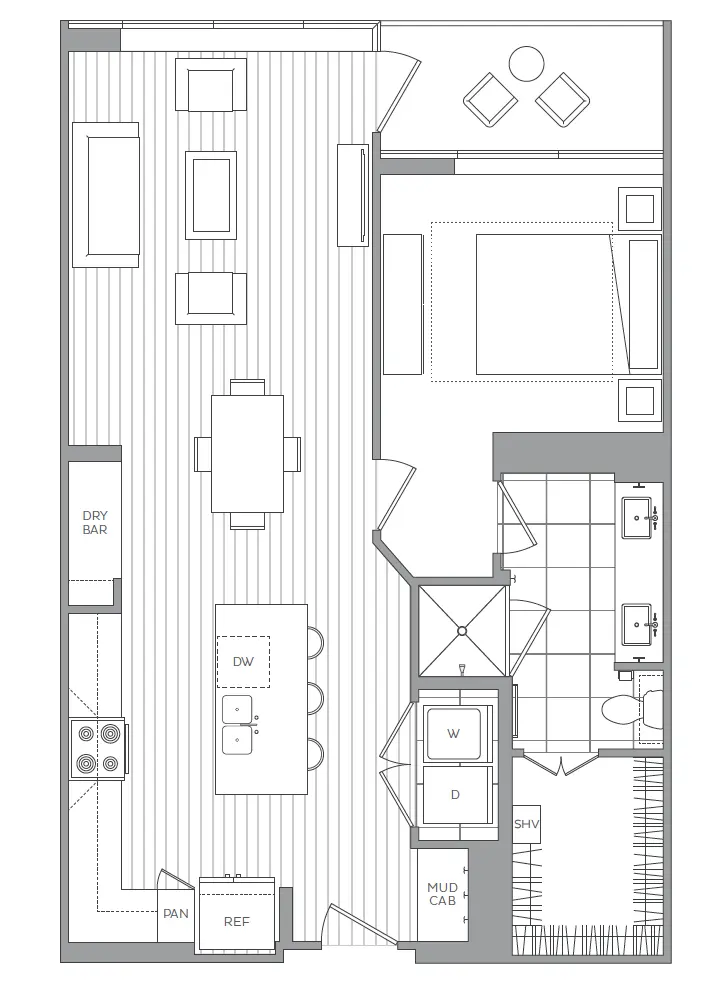 The Driscoll at River Oaks Houston Apartments FloorPlan 5