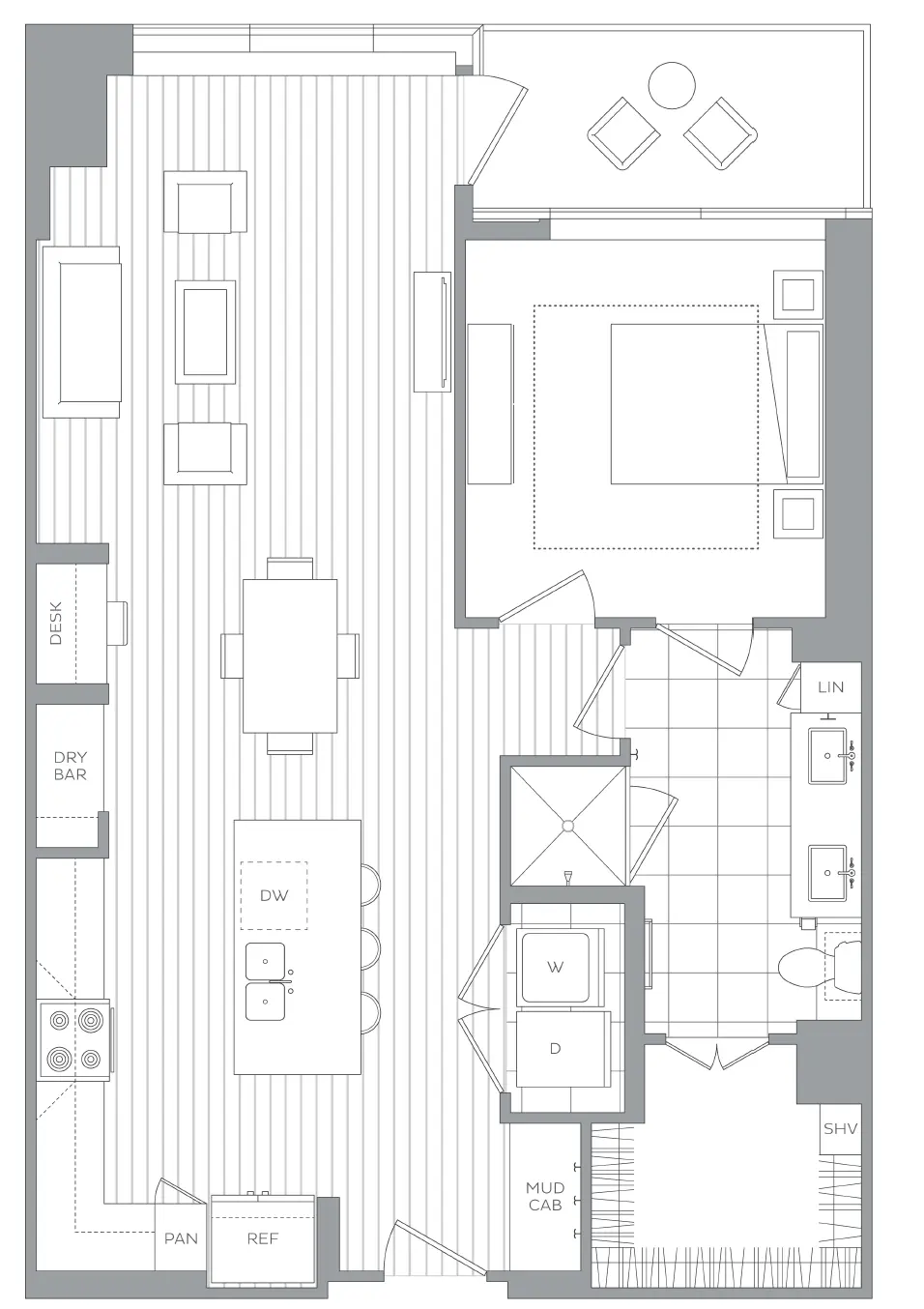 The Driscoll at River Oaks Houston Apartments FloorPlan 6