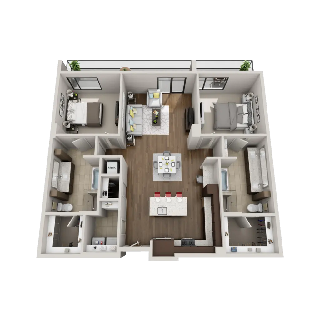 The Hayworth Houston Apartments FloorPlan 12