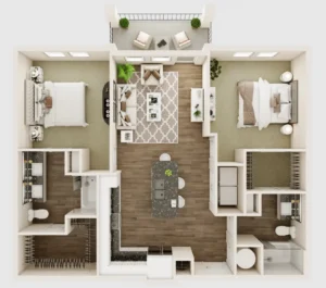 The Livano Kemah Houston Apartments FloorPlan 3
