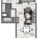 The Lofts at CityCentre Houston Apartments FloorPlan 1