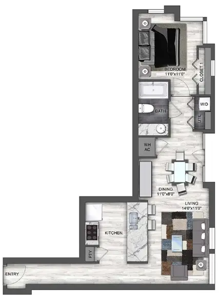 The Lofts at CityCentre Houston Apartments FloorPlan 10
