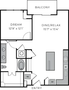 The McCarthy Houston Apartments FloorPlan 18
