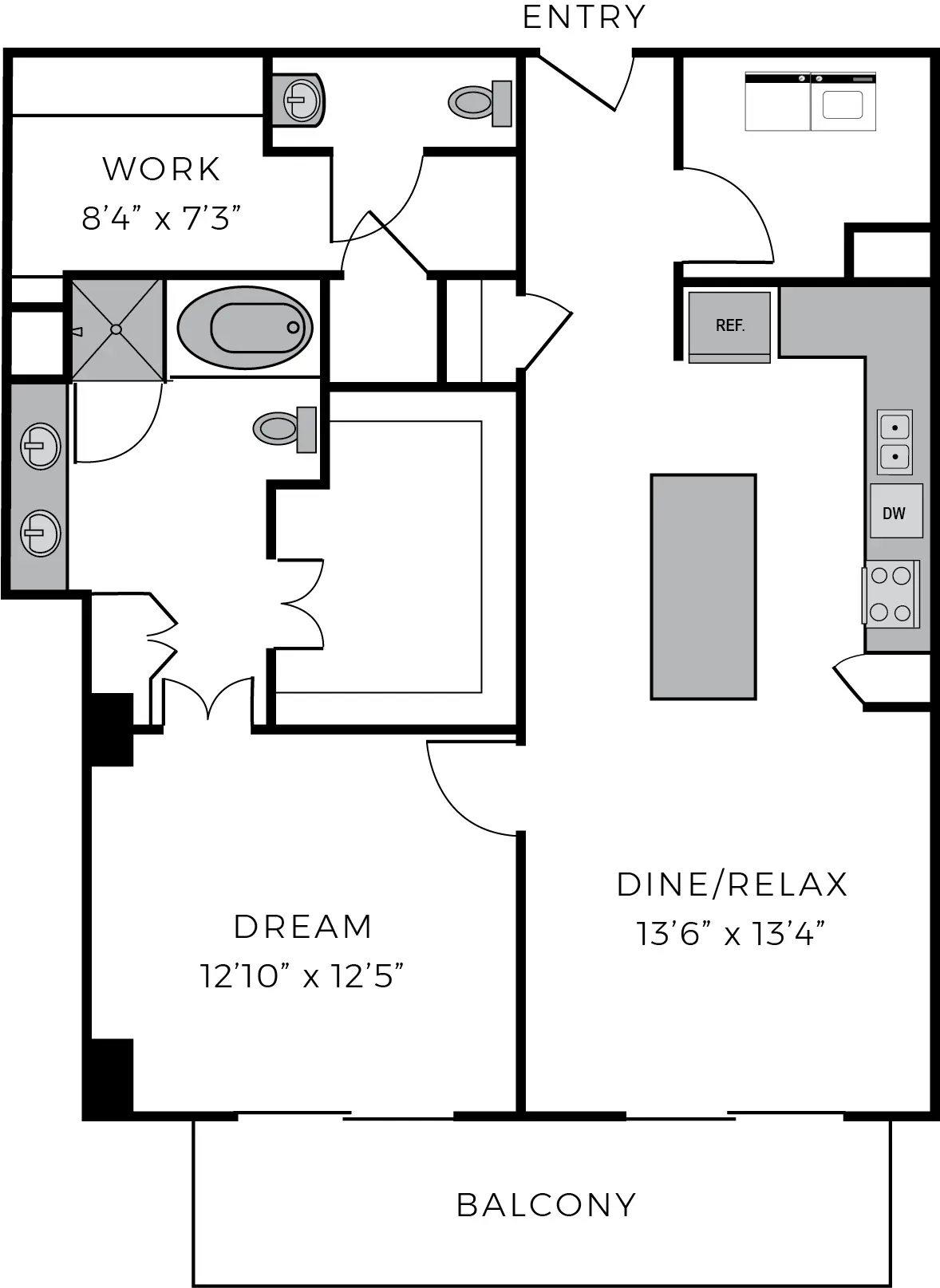 The McCarthy Houston Apartments FloorPlan 19