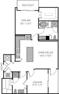 The McCarthy Houston Apartments FloorPlan 20