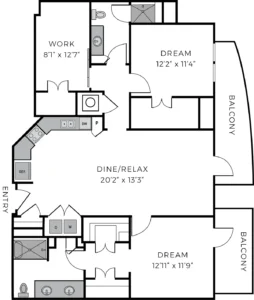 The McCarthy Houston Apartments FloorPlan 26