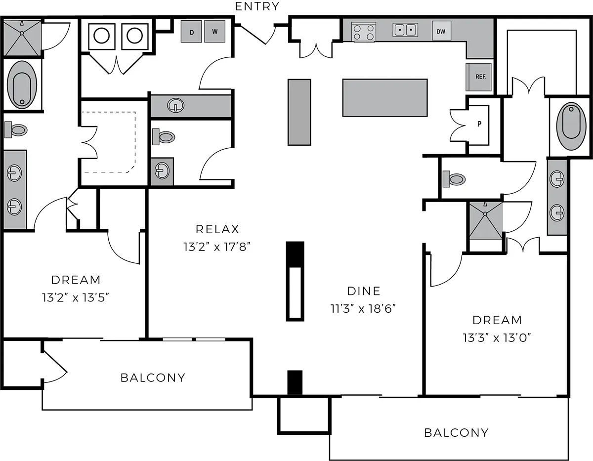 The McCarthy Houston Apartments FloorPlan 29