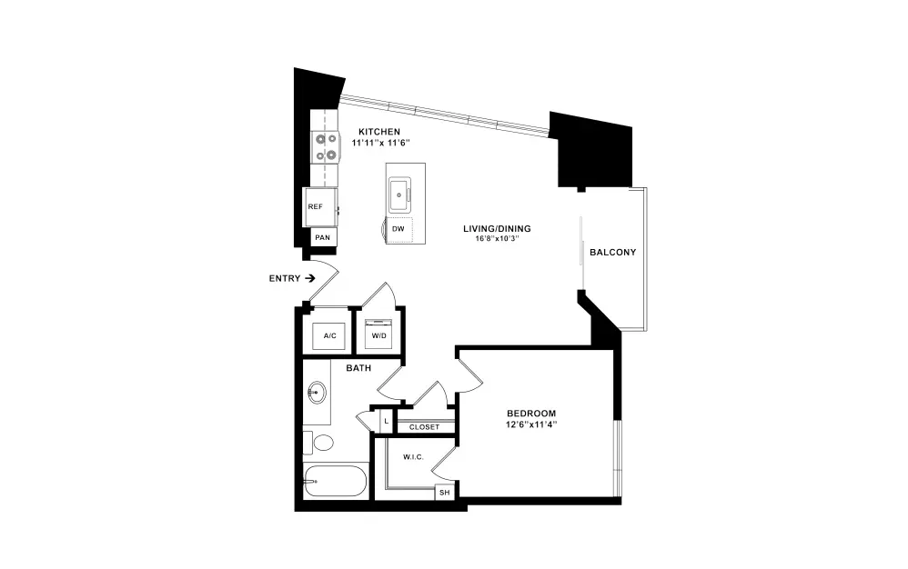 The Mckinley Houston Apartments FloorPlan 2