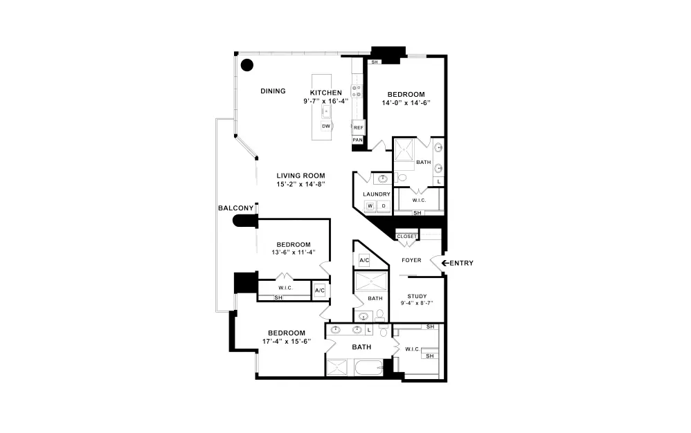 The Mckinley Houston Apartments FloorPlan 29