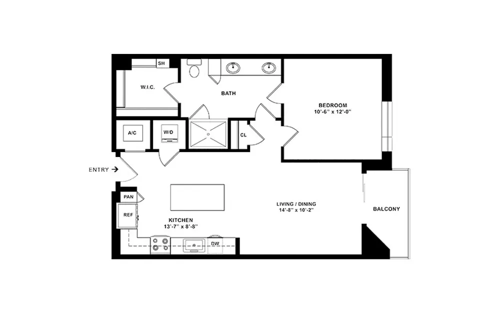 The Mckinley Houston Apartments FloorPlan 4