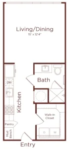 The Oliver Houston Apartments FloorPlan 3