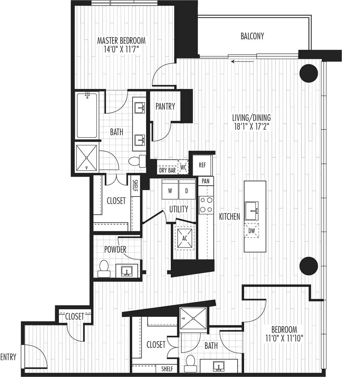 The Residences at La Colombe d’Or Houston Apartments FloorPlan 10