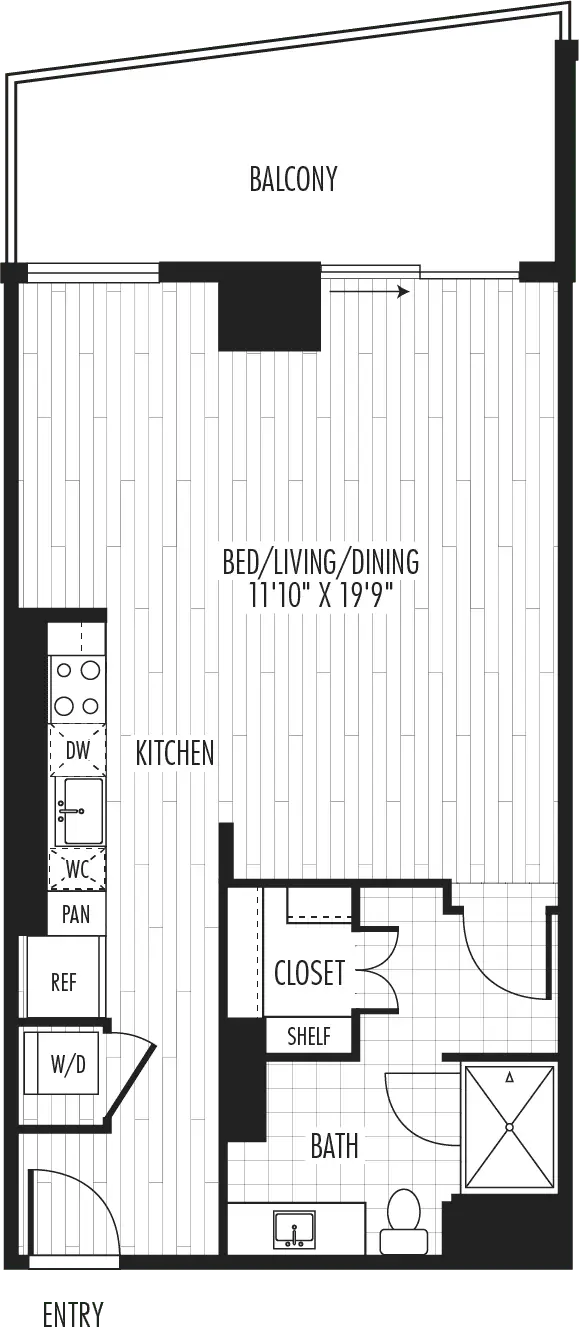 The Residences at La Colombe d’Or Houston Apartments FloorPlan 2