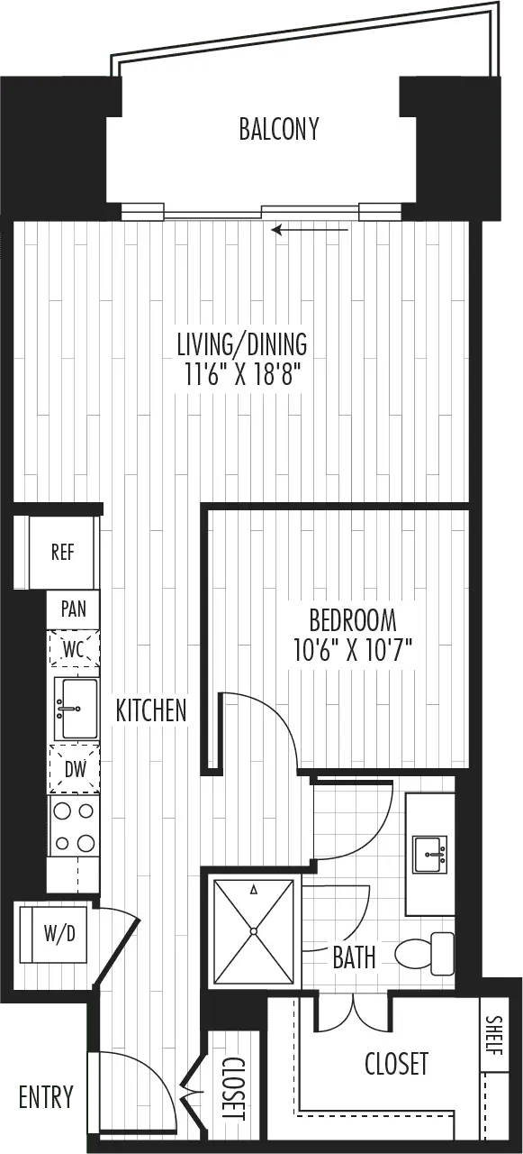 The Residences at La Colombe d’Or Houston Apartments FloorPlan 3