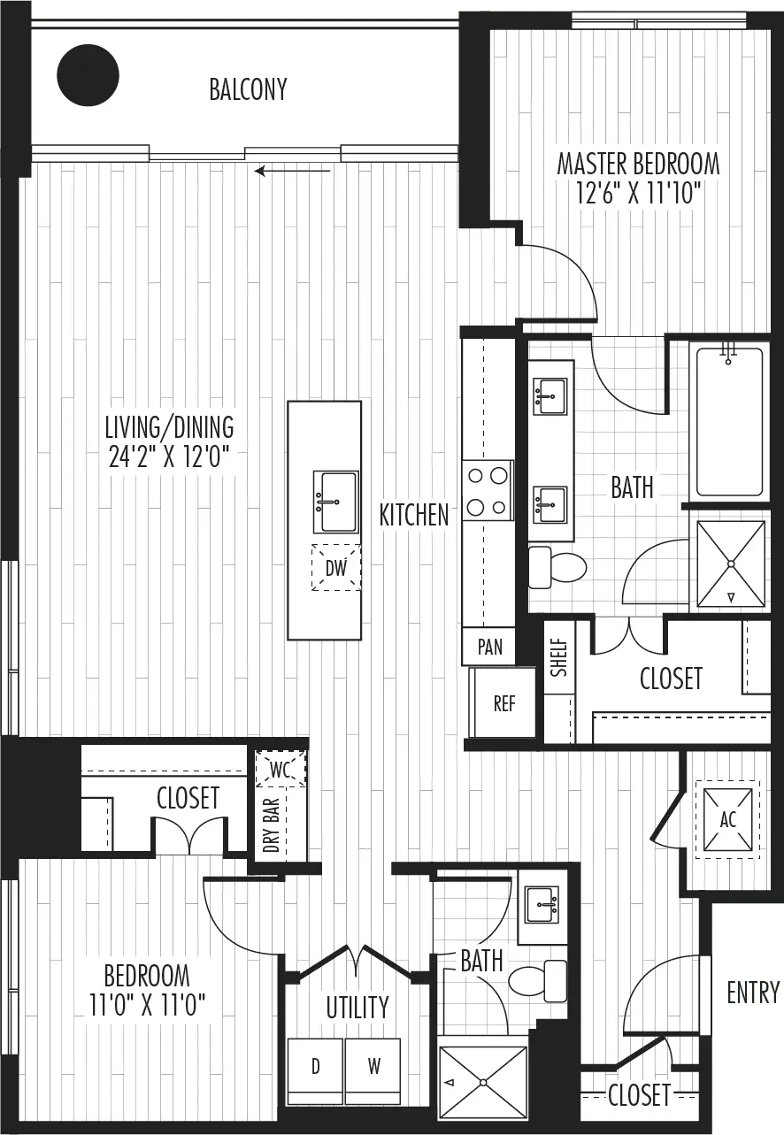The Residences at La Colombe d’Or Houston Apartments FloorPlan 8