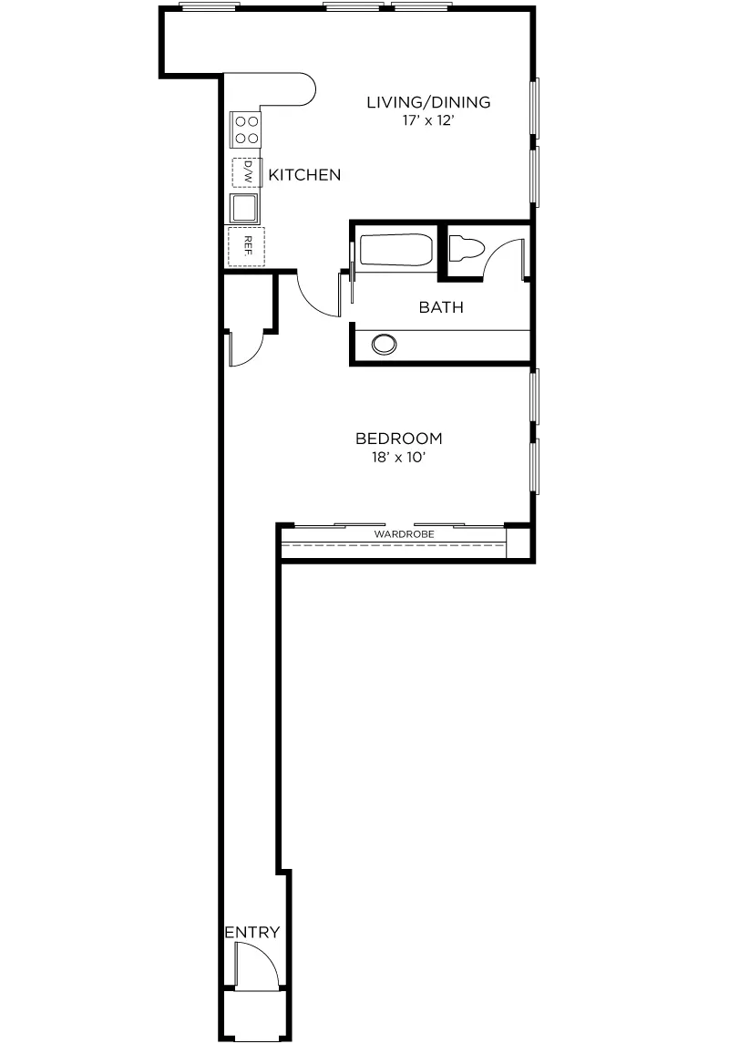 The Rice Houston Loft Floorplan 4