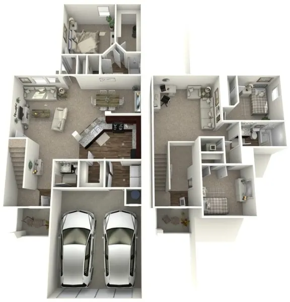 The Village at Granger Pines Houston Rental FloorPlan 2