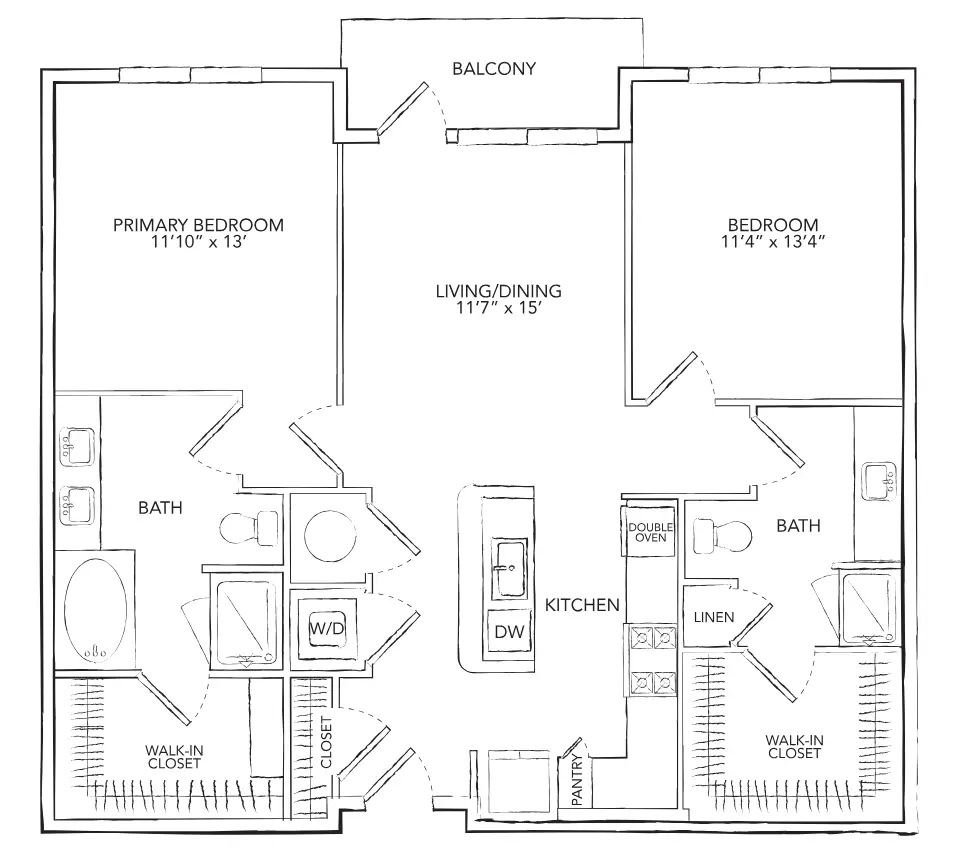 The Westcott Houston Apartments FloorPlan 11