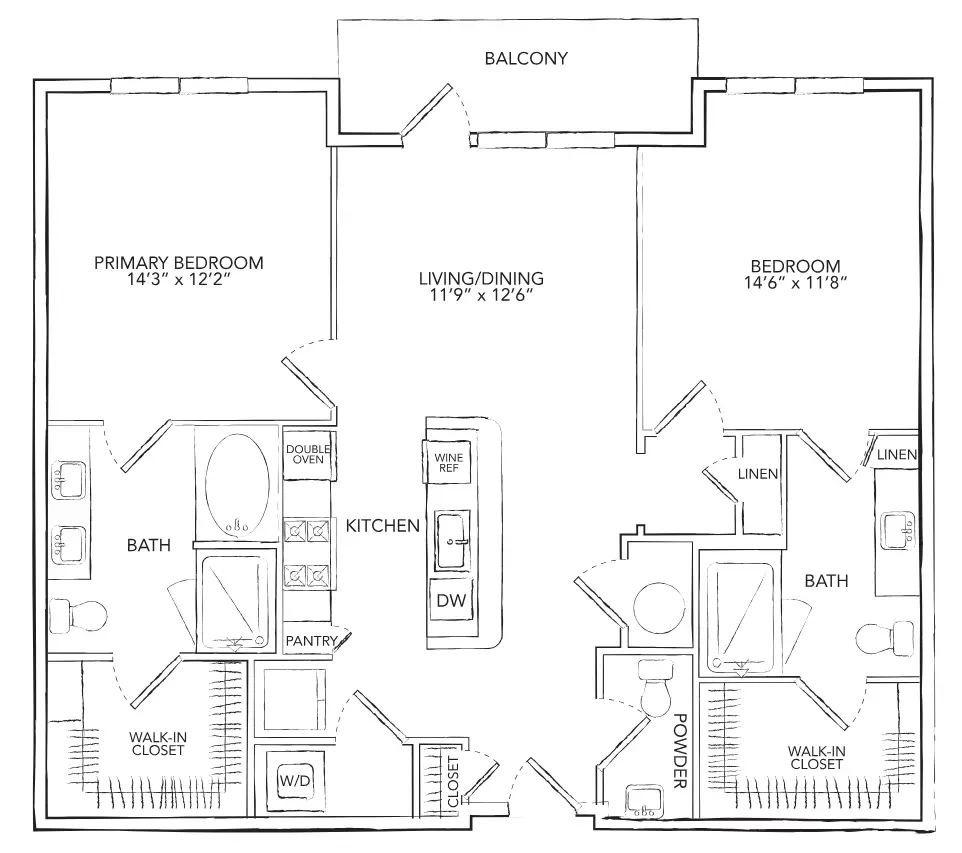 The Westcott Houston Apartments FloorPlan 7