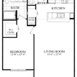 Town Center Lofts Houston Apartments FloorPlan 7