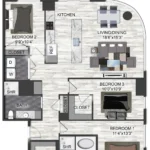 Vantage Med Center Houston Apartments FloorPlan 23