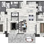 Vantage Med Center Houston Apartments FloorPlan 24