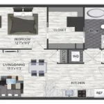 Vantage Med Center Houston Apartments FloorPlan 3