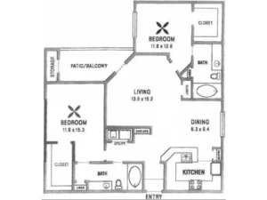 Villas at Hermann Park Houston Apartments FloorPlan 21