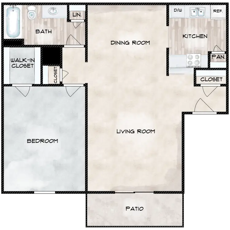 Willow Bend Houston Apartments FloorPlan 3