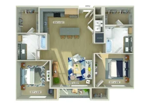 1810 Main Houston Apartments FloorPlan 12