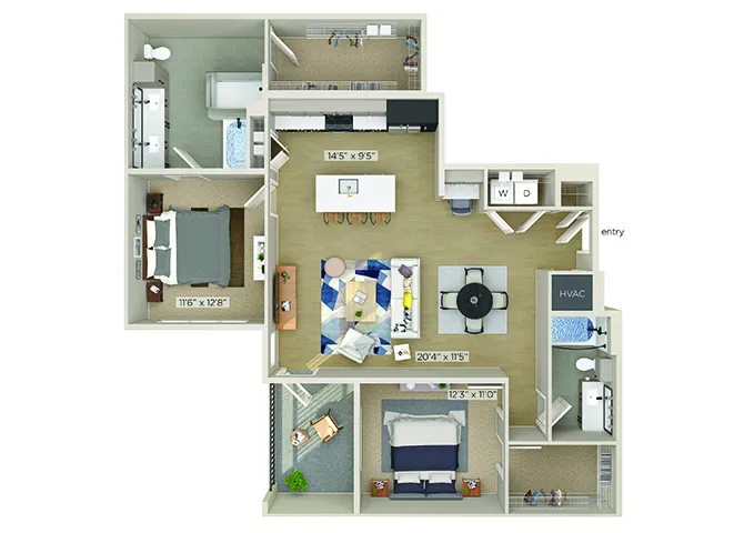 1810 Main Houston Apartments FloorPlan 14