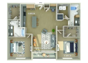 1810 Main Houston Apartments FloorPlan 15