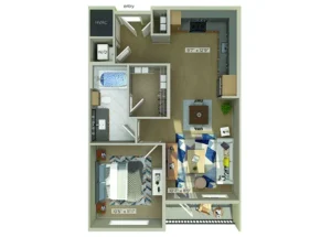 1810 Main Houston Apartments FloorPlan 2