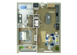1810 Main Houston Apartments FloorPlan 6