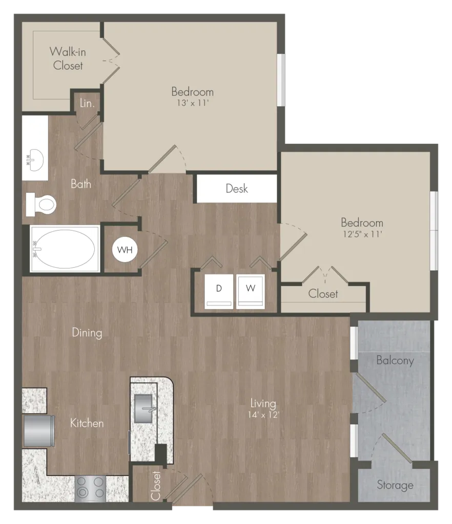 22Hundred Houston Apartmetns FloorPlan 7