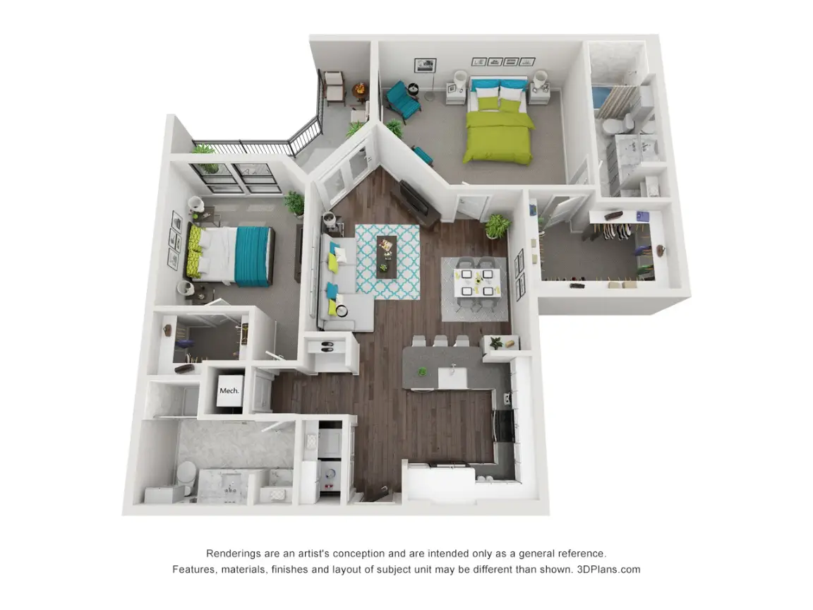 27Seventy Lower Heights Apartments Houston FloorPlan 11