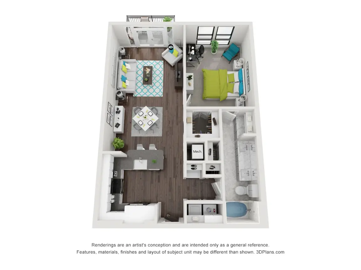 27Seventy Lower Heights Apartments Houston FloorPlan 7