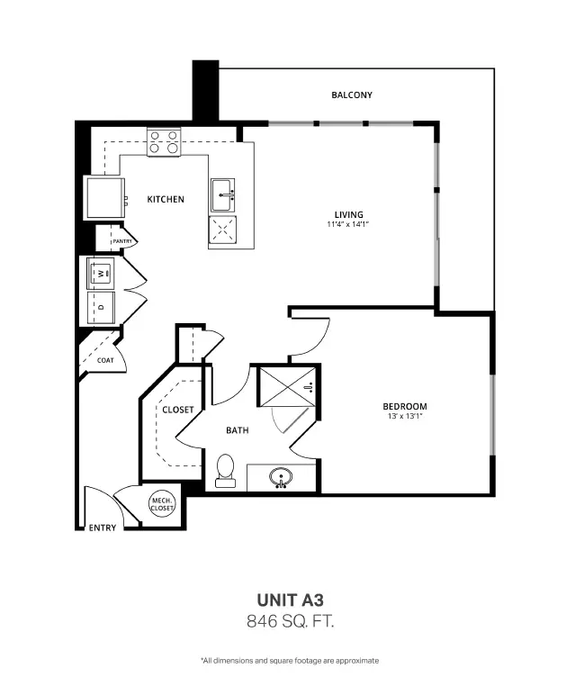 299 West Gray Apartment Floor Plan 3