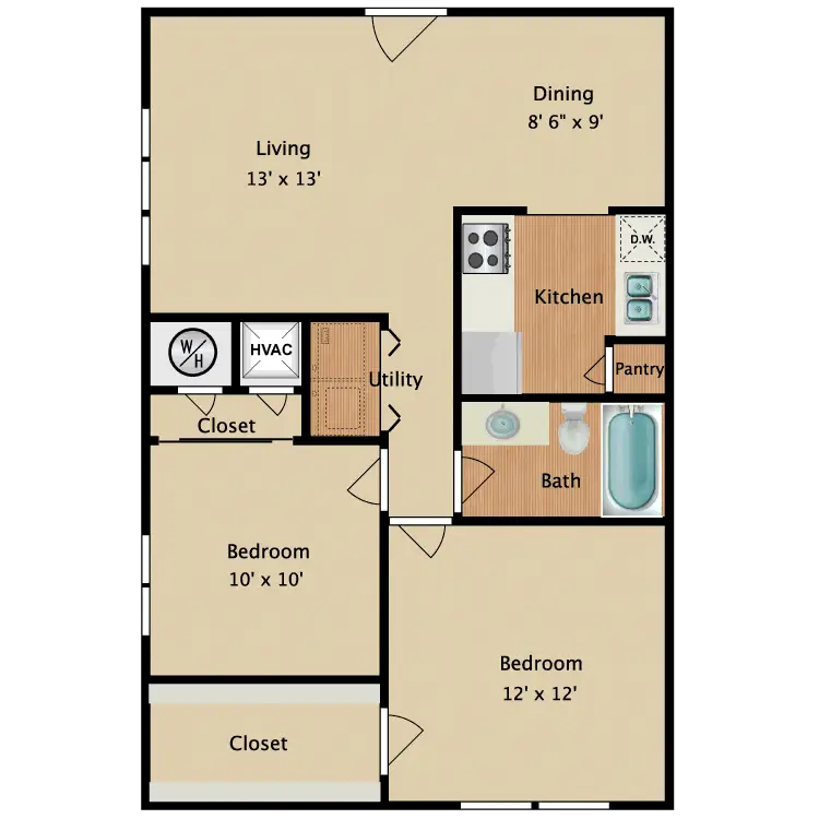 Sunpark Apartment Homes Floor Plan 1