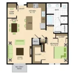 500 Crawford Houston Apartments FloorPlan 3