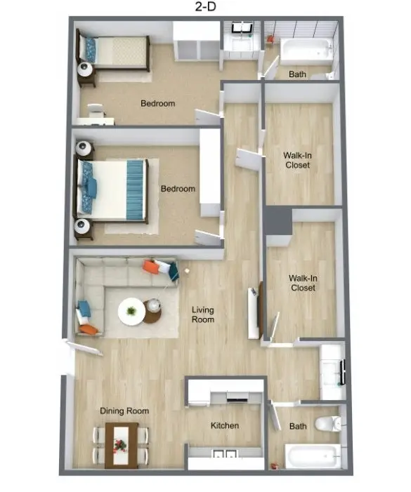 74 Lyerly Apartments Houston FloorPLan 7